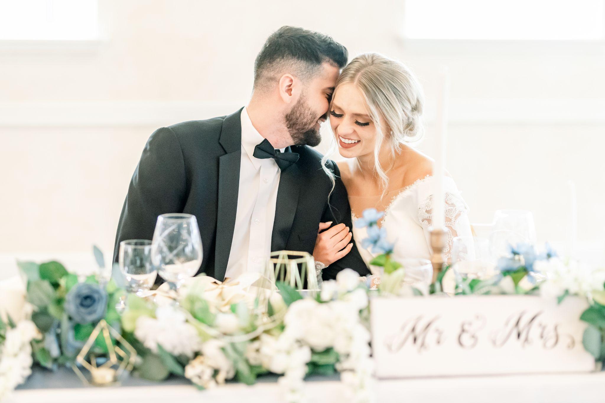 a sweet photo of a newly wed