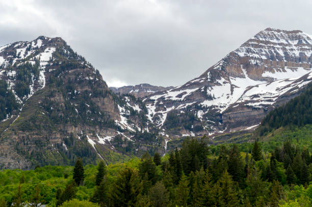 panoramic shot of Mount Timpanogos in Utah