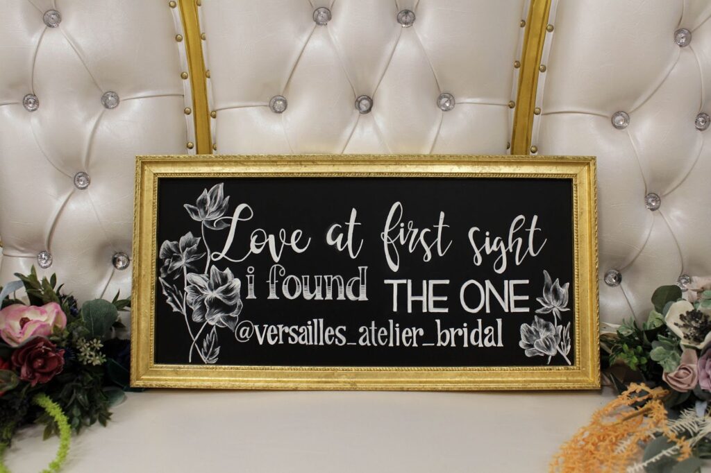 Versailles Atelier Bridal shop sign
