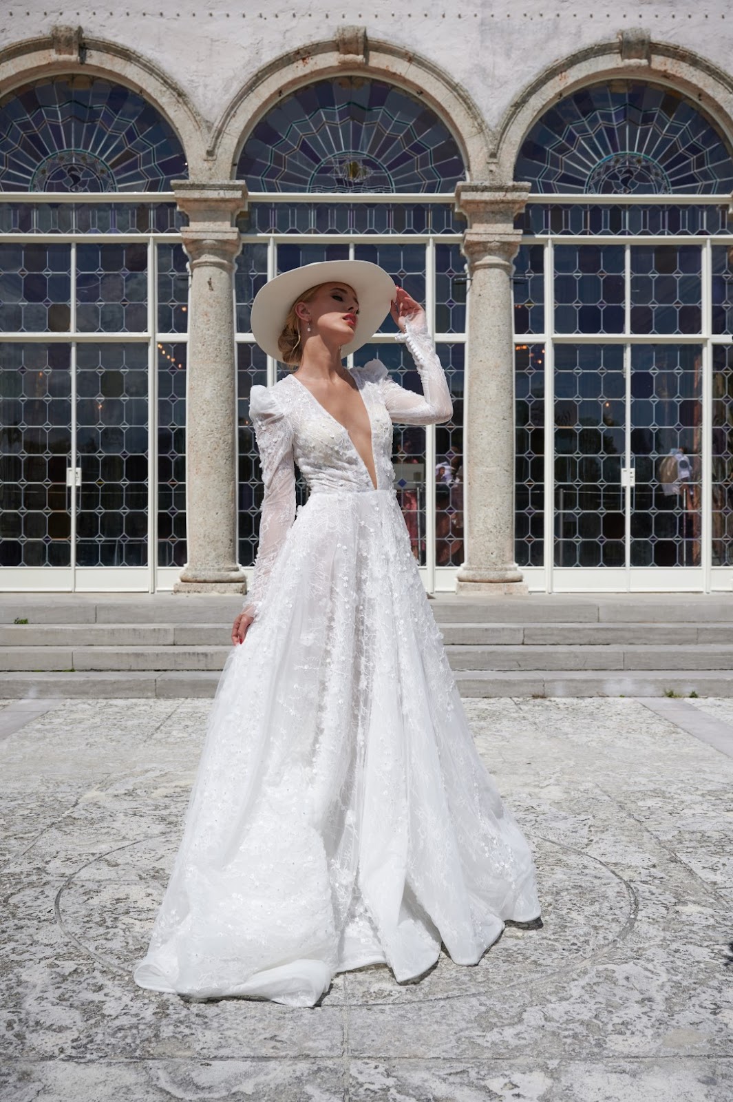 Dora Sasu long sleeve wedding dress