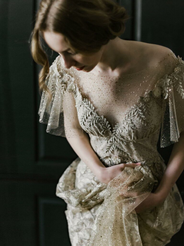 Soleil ClairePettibone wedding dress
