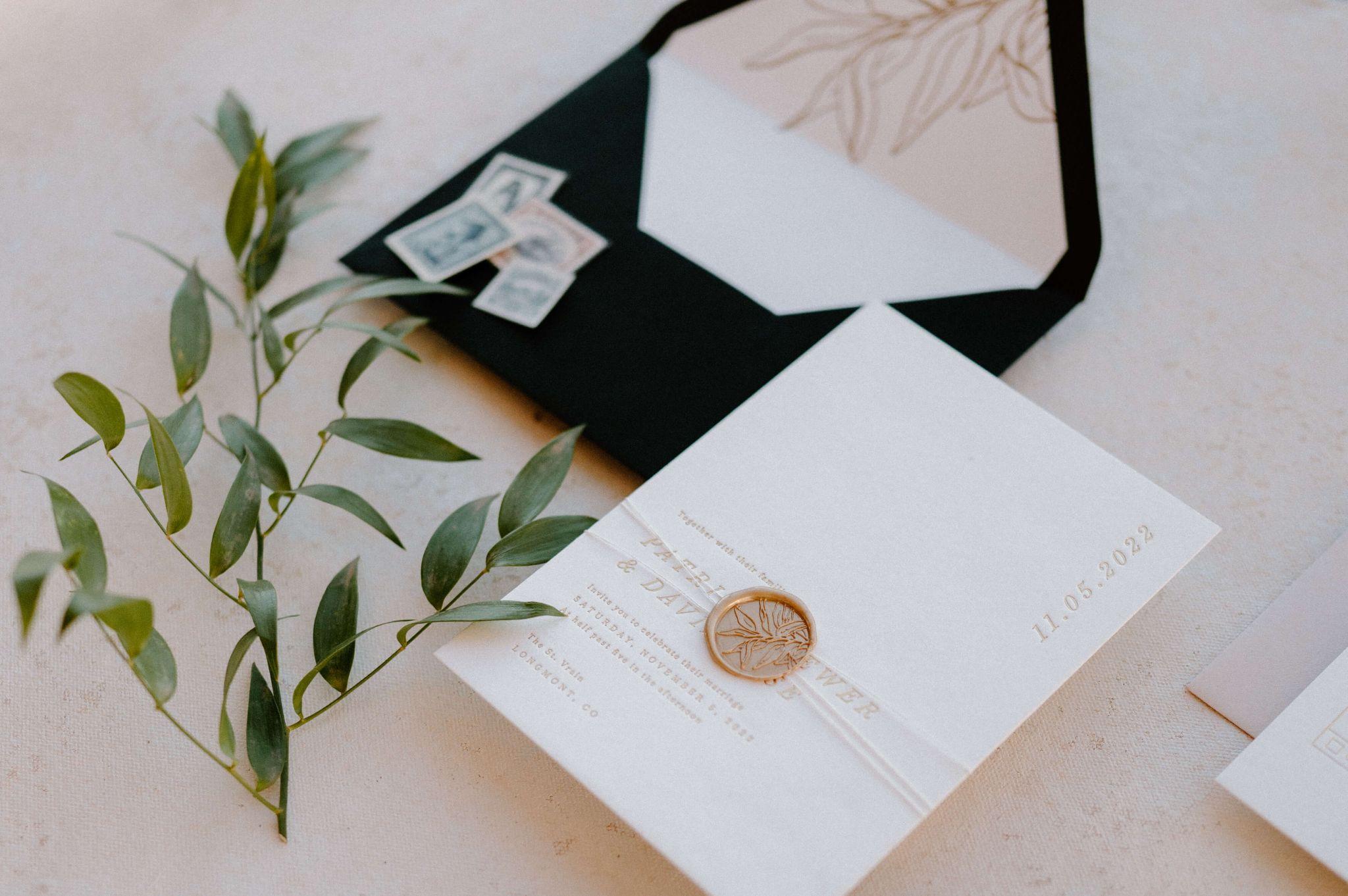 vogue wedding invitation