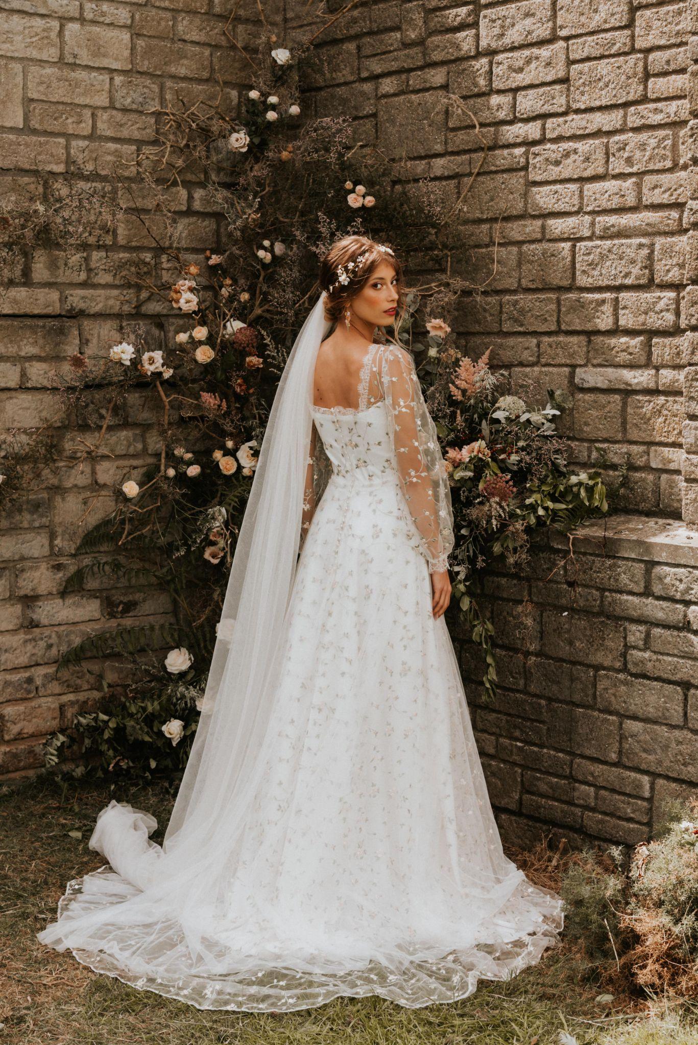 amy mair paris laced wedding dress