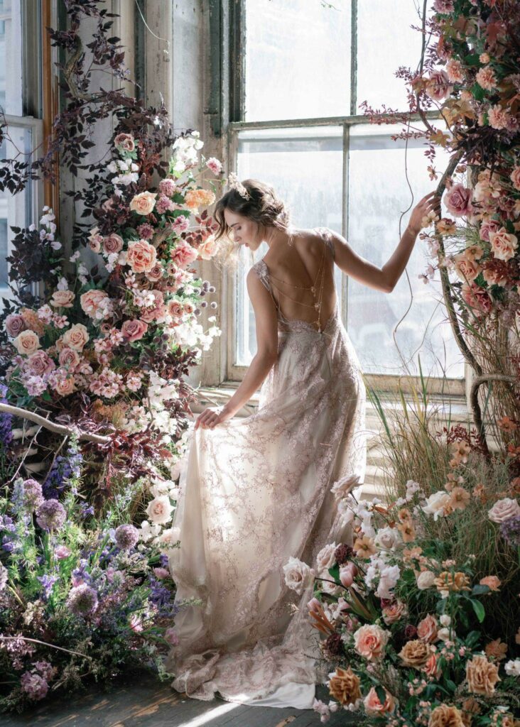 Claire Pettibone amethyst gown